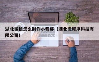 枣阳湖北微信怎么制作小程序（湖北微程序科技有限公司）